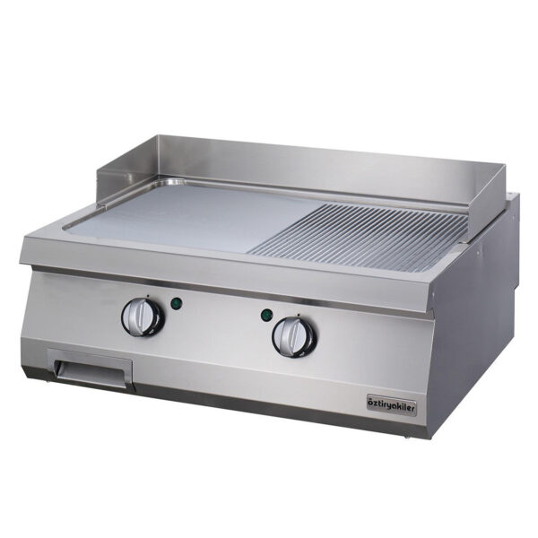 Zgare Profesionale Elektrike Pjaster e 1/2 Vijezuar + 1/2 Shesh Chrome (Termostatike): M80 700 Serie