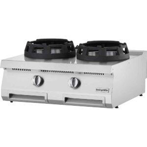 Wok Gaz me dy vatra. M80 700 Serie