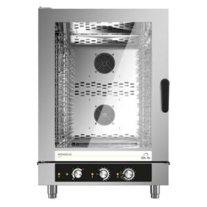 Furre me avull kombinuese. - 10 x GN 1/1 - me kontroll elektromekanik.Me avull te drejtperdrejte - Elektrike