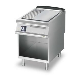 Zgare Profesionale Elektrike Pjaster e 1/3 Vijezuar + 2/3 Shesh AISI 430 (Termostatike): M60 Diamante 90
