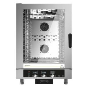 Furre me avull kombinuese me Gaz - 10 x GN 1/1 - me kontroll elektronik. Me avull te drejtperdrejte - Gaz
